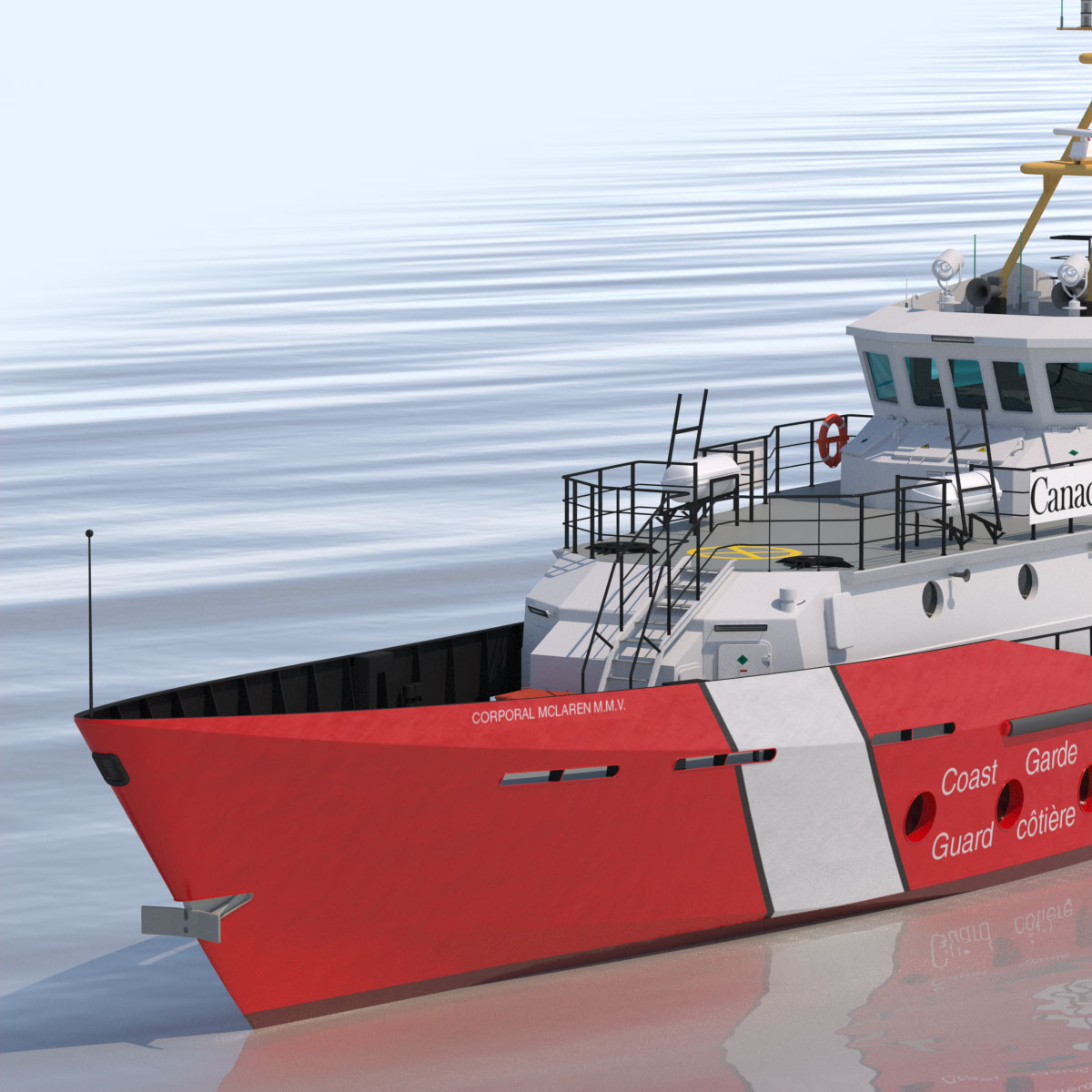 Hero Class Canadian Coast Guard vessel 3D model_14