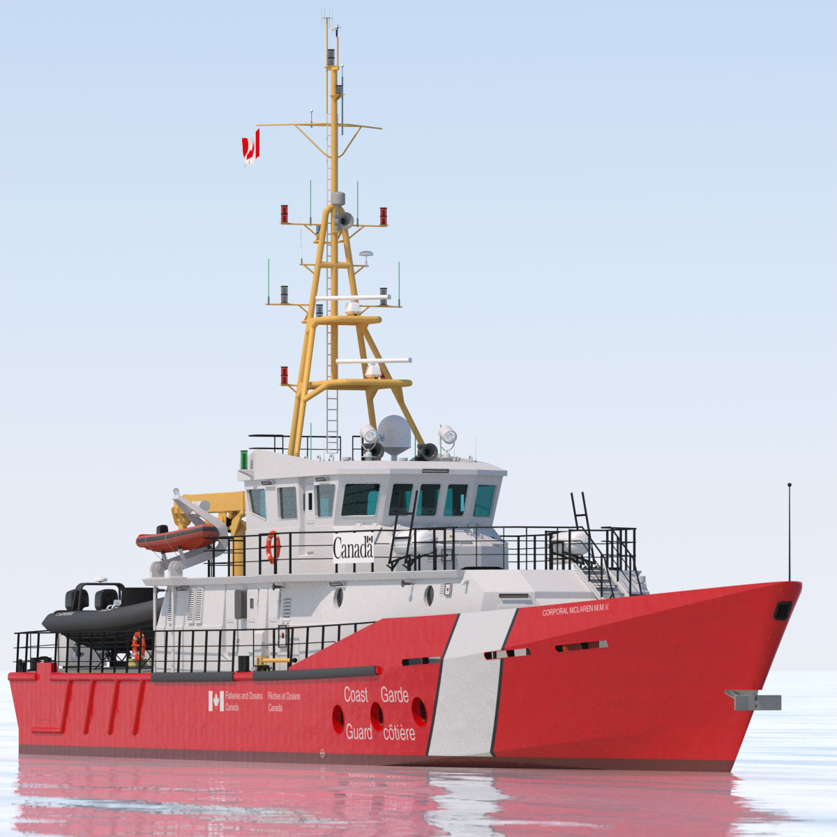 Hero Class Canadian Coast Guard vessel 3D model_3
