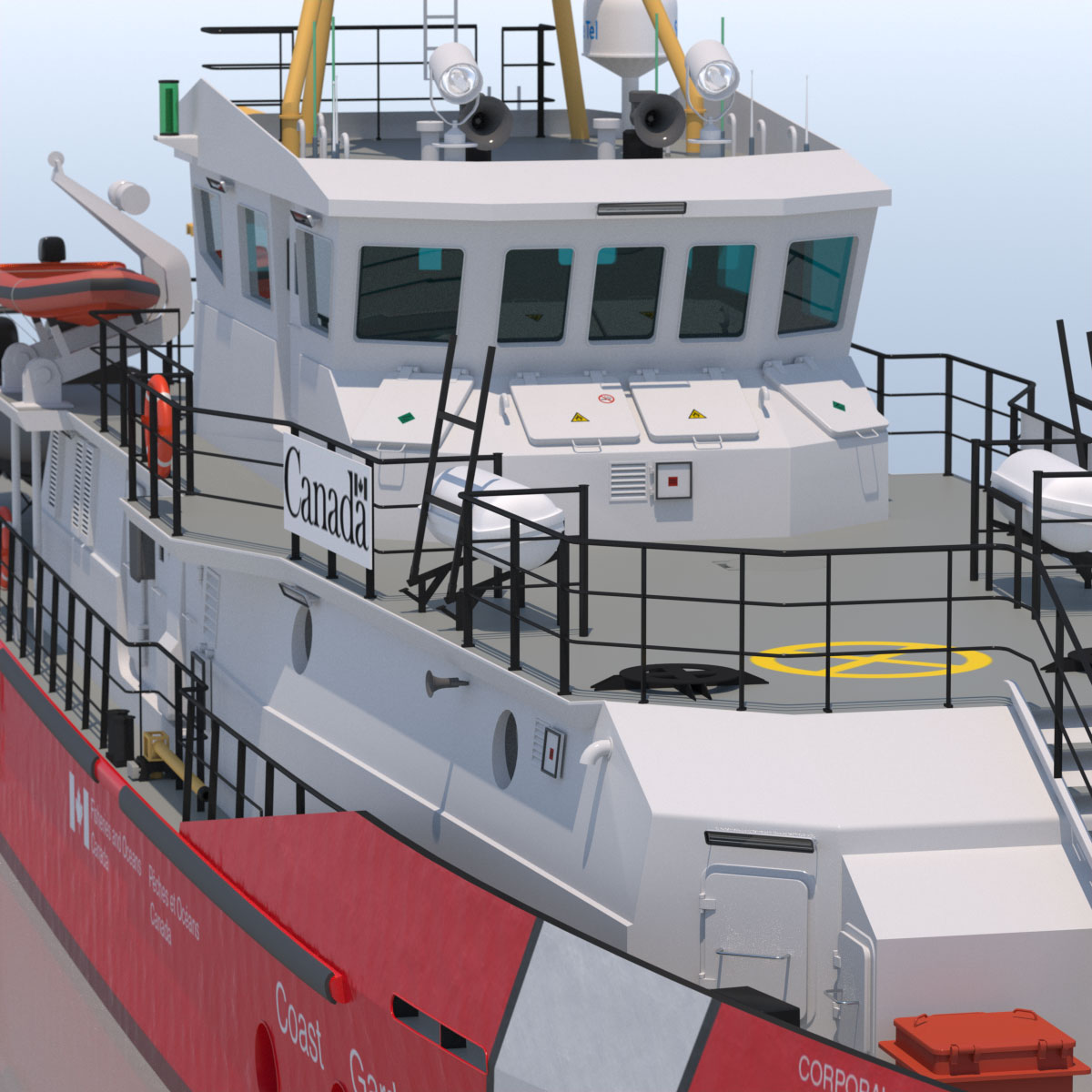 Hero Class Canadian Coast Guard vessel 3D model_16