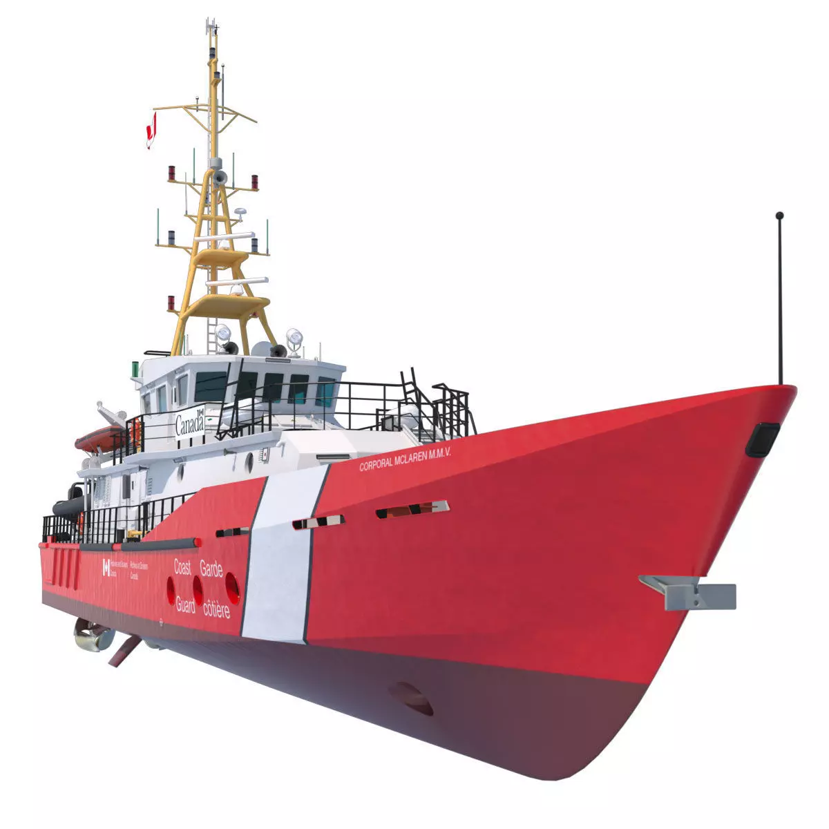 Hero Class Canadian Coast Guard vessel 3D model_0