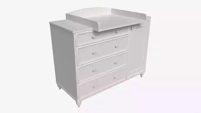 Cilek Romantic Dresser with Table