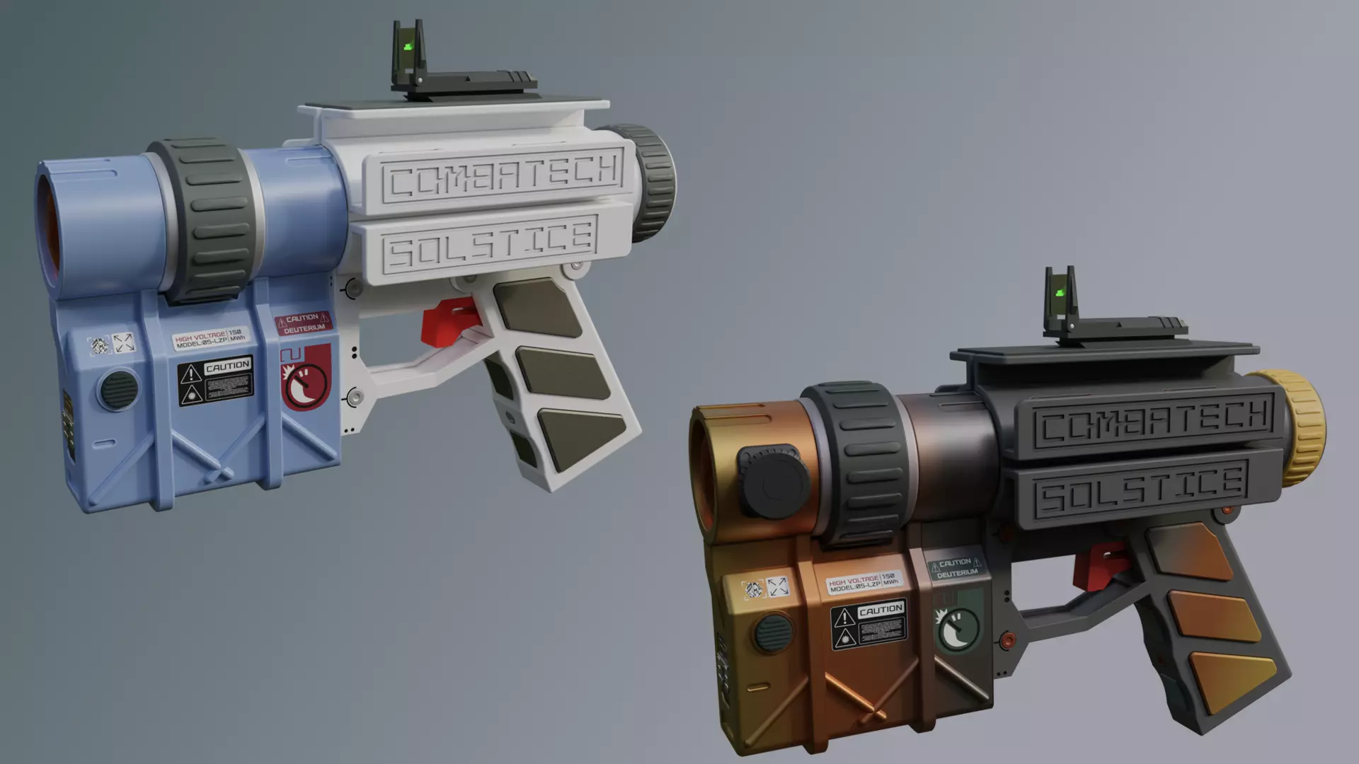 Solstice EMBER LASER PISTOL starfield props cosplay 3D print model