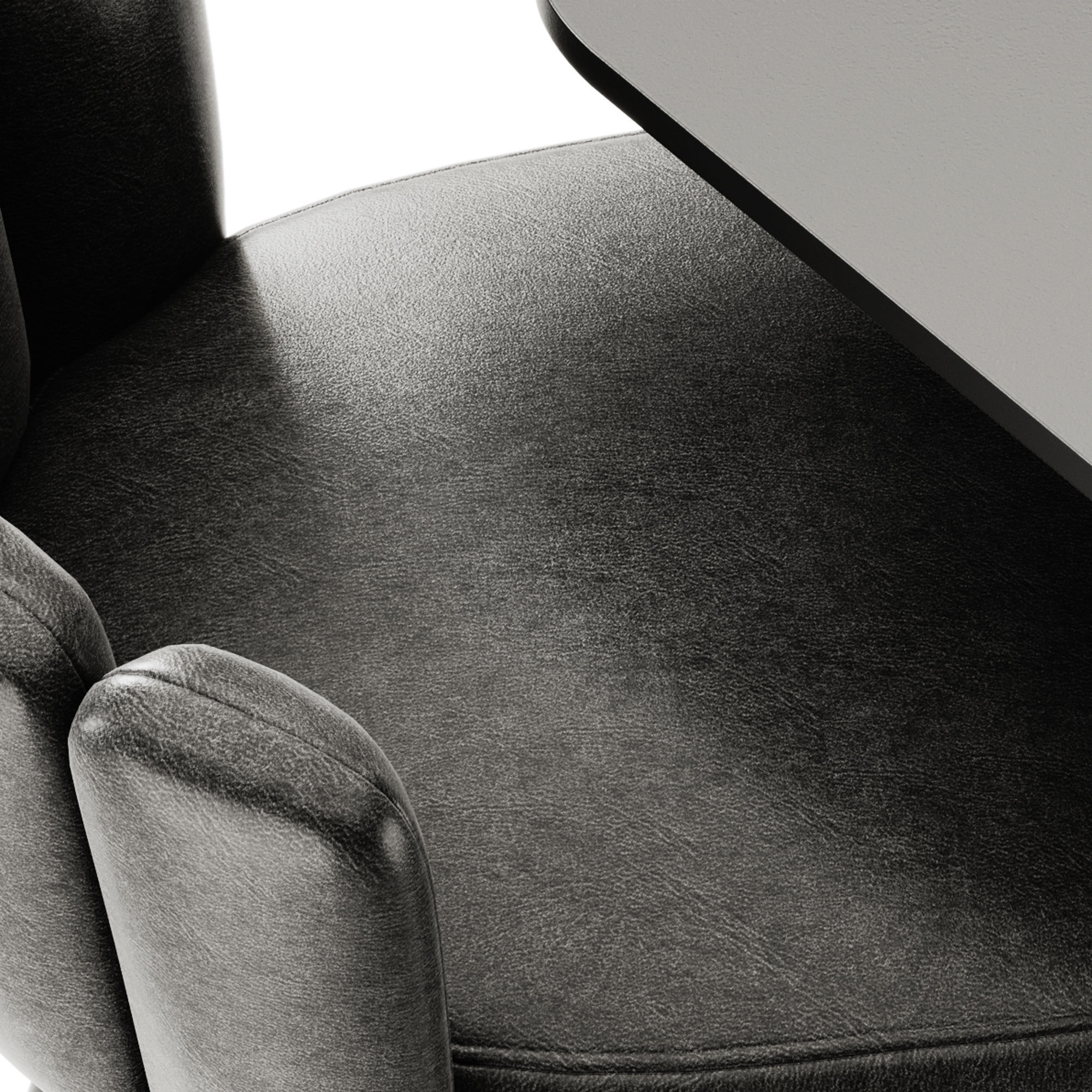 Casual High Square Table by Bene and KFF GAIA Barstool 3D model_4