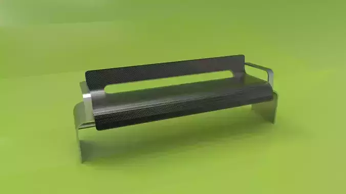 park bench 1 Low-poly 3D model