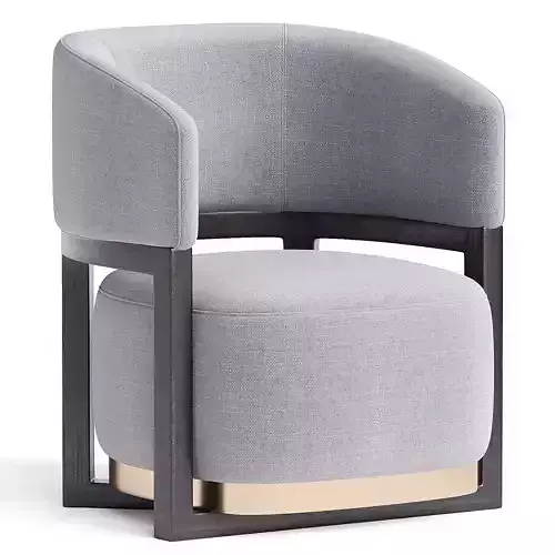 KERARI LOUNGE CHAIR Low-poly 3D model