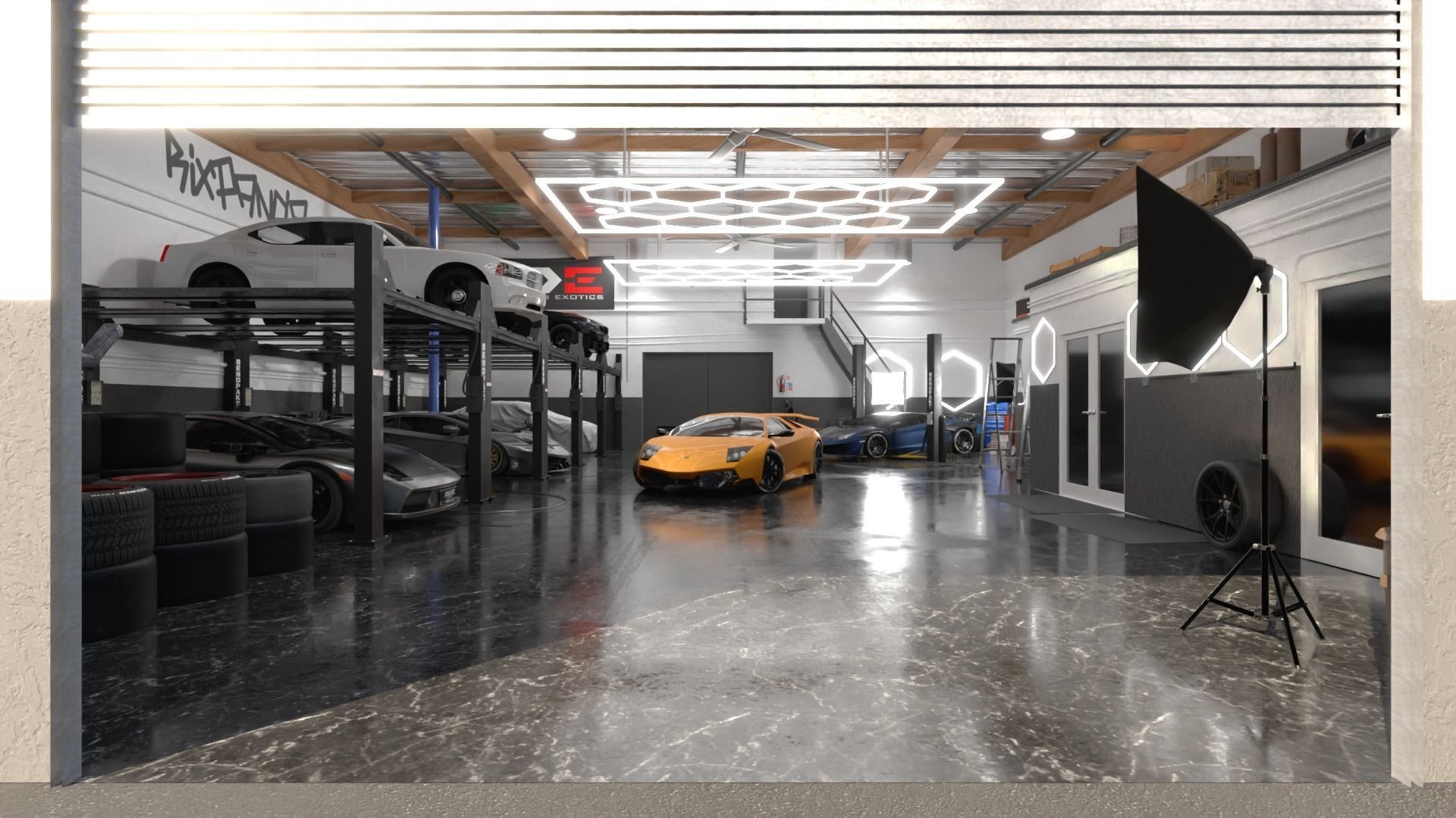 DDE Garage 3D model_2