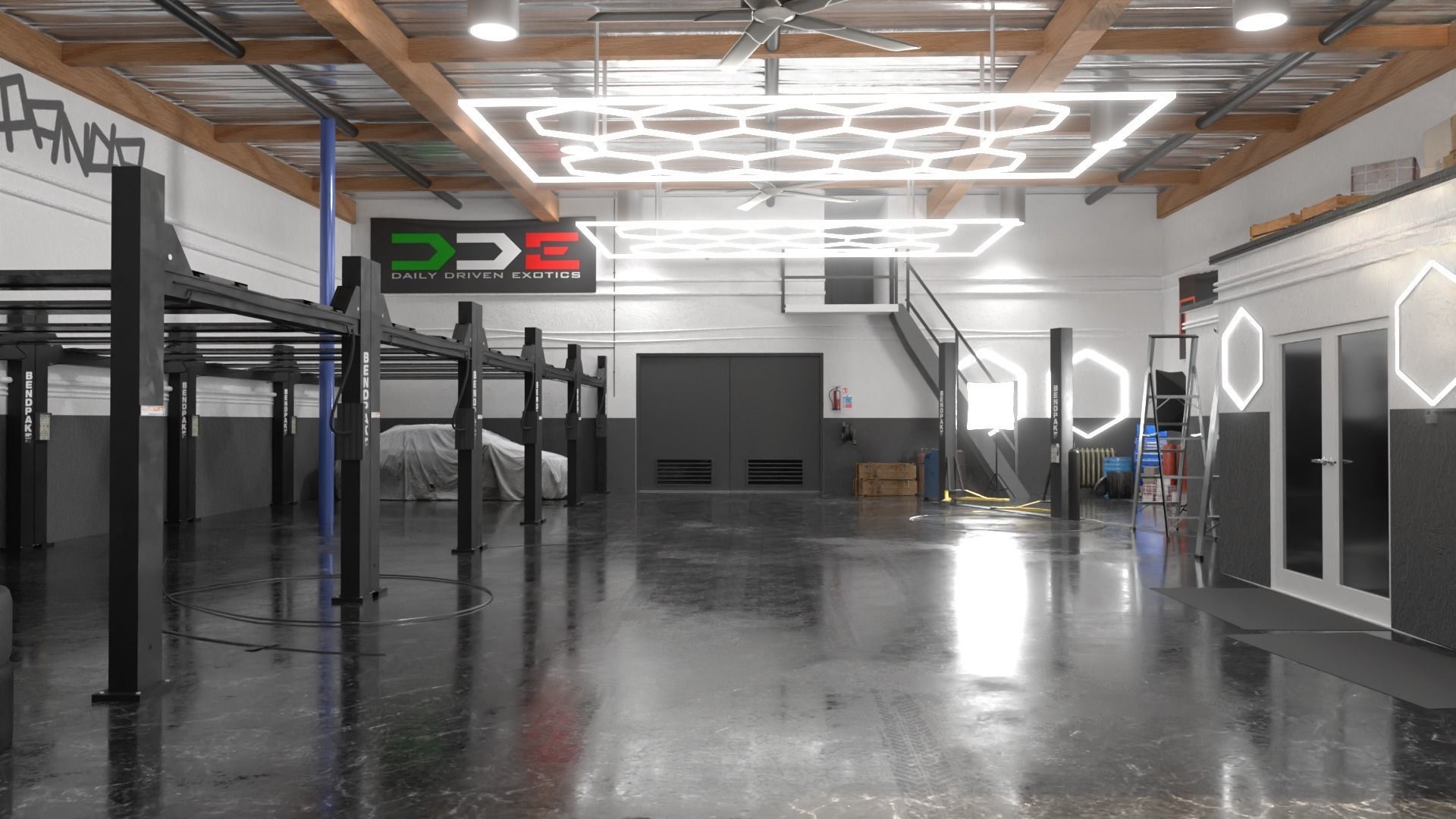 DDE Garage 3D model_4