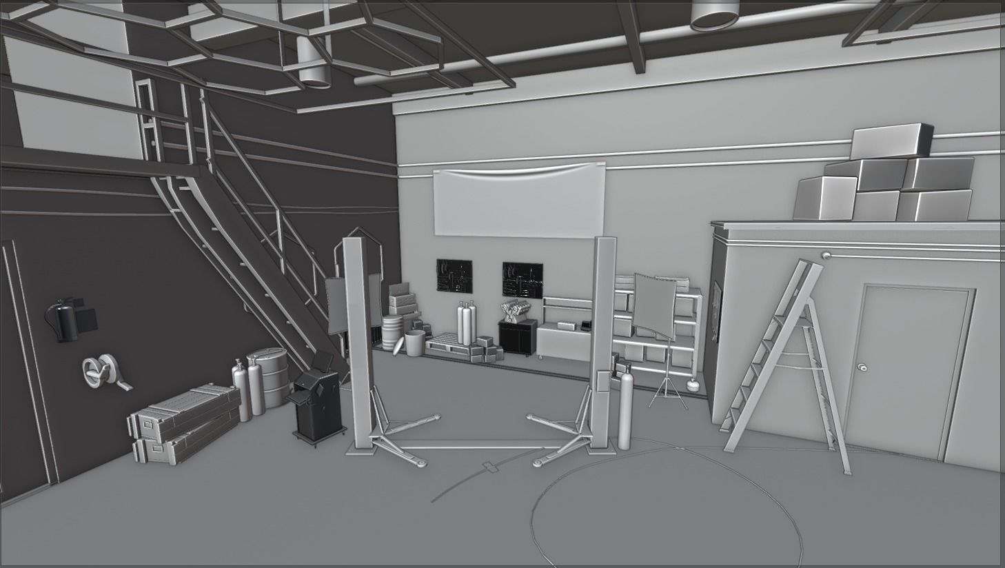 DDE Garage 3D model_14