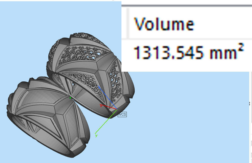 rings gold 3D print model_1