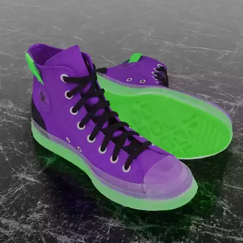 CONVERSE 3D SHOES - PURPLE