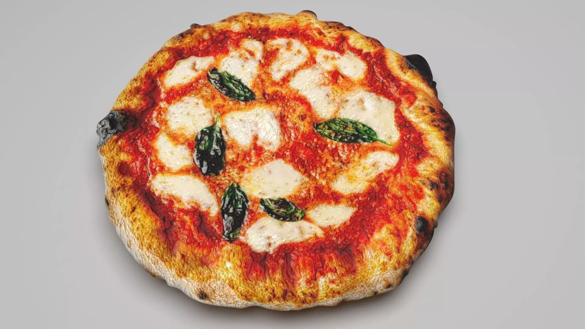 Margherita Pizza 3D model_0