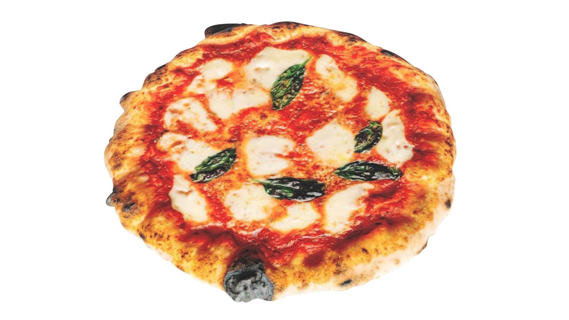 Margherita Pizza 3D model_11
