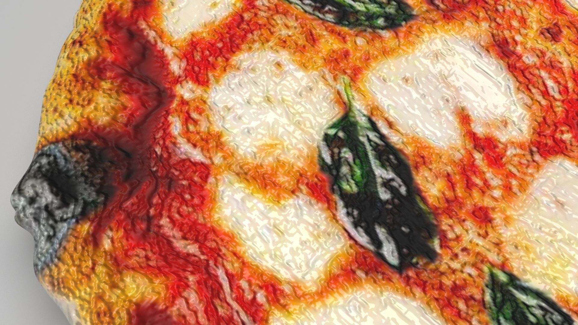 Margherita Pizza 3D model_5