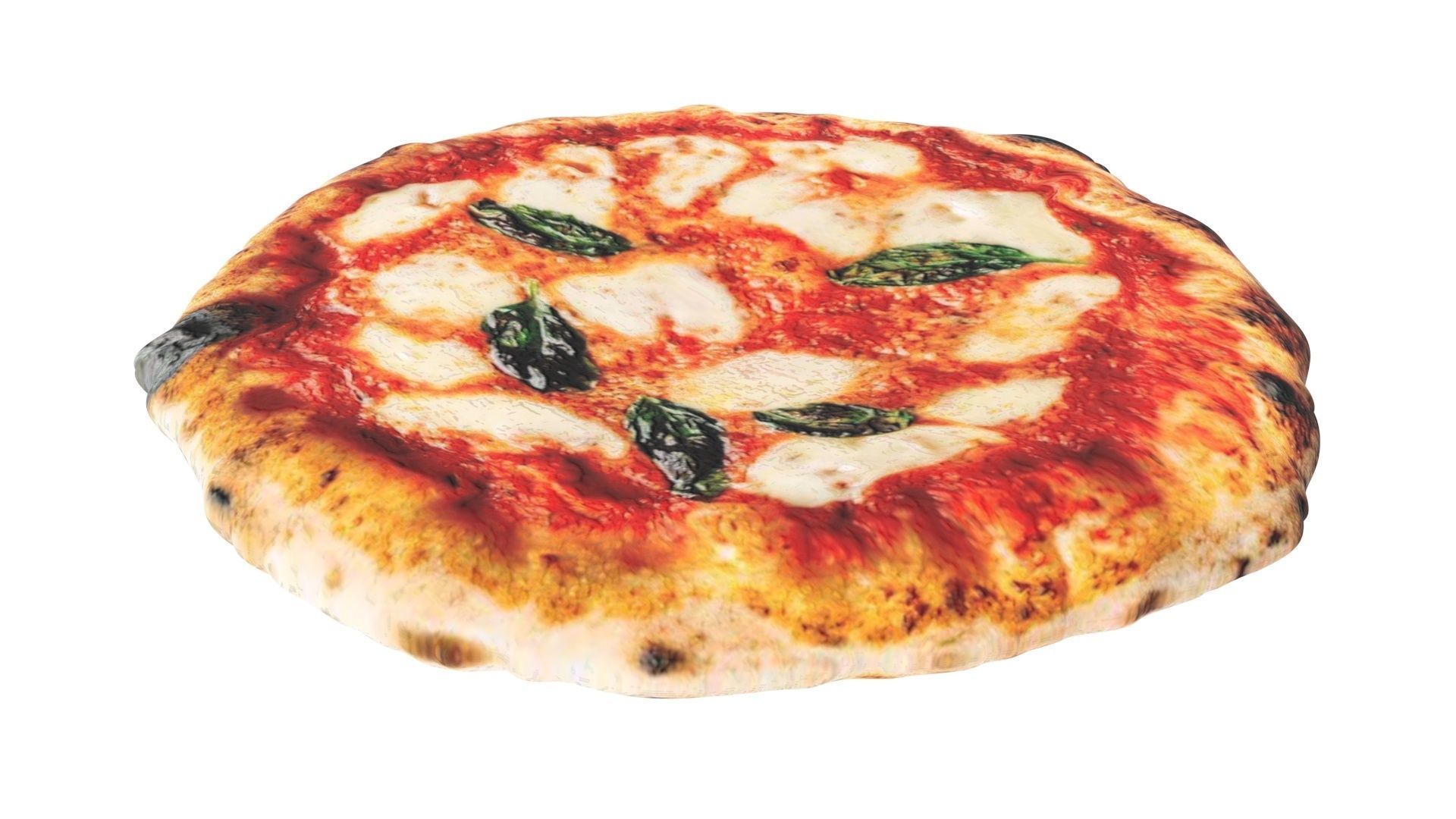 Margherita Pizza 3D model_8