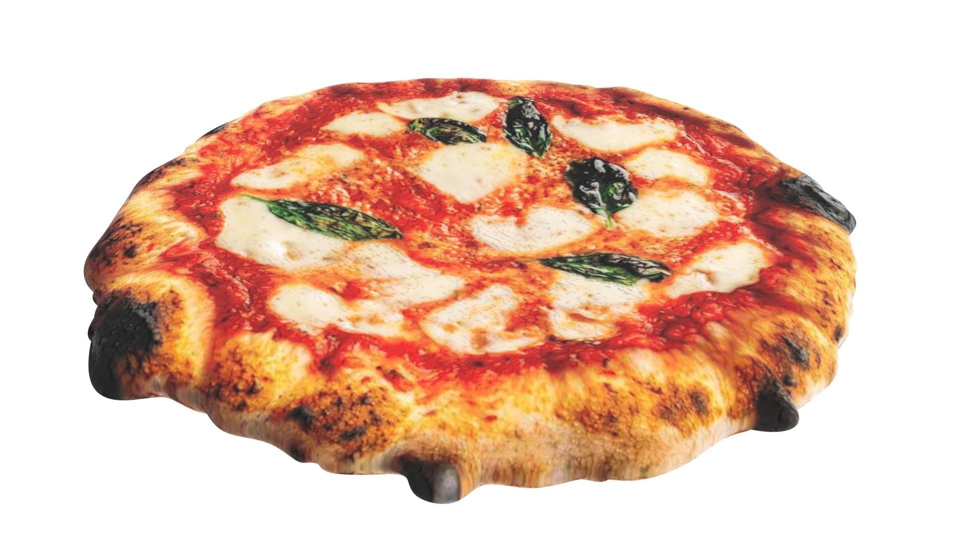 Margherita Pizza 3D model_10