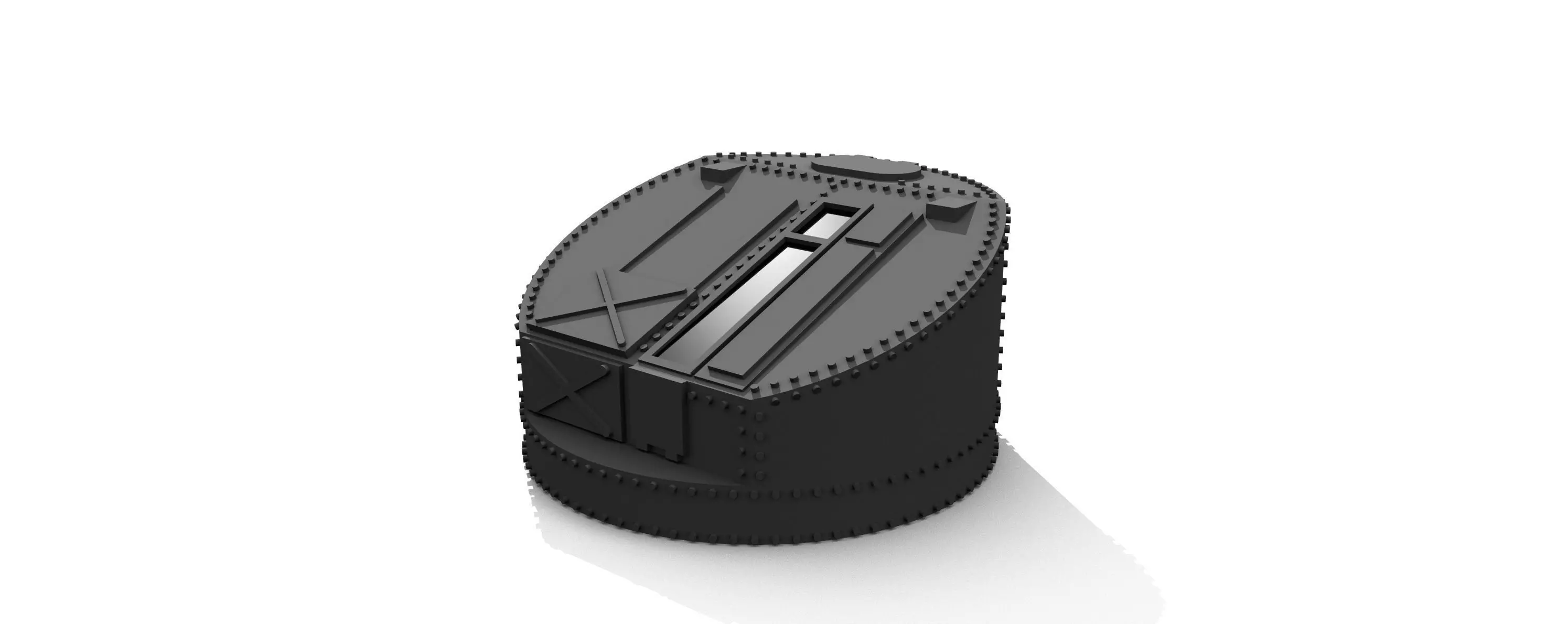 type 85 machine gun fire control tower 3D print model_0