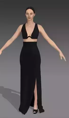 two pieces blouse and skirt