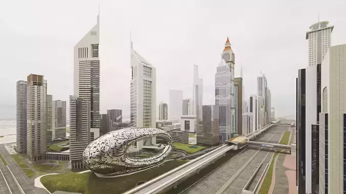 Dubai  Jumeirah Emirates Area 3D model