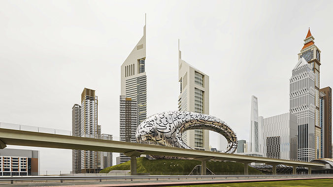 Dubai  Jumeirah Emirates Area 3D model 4