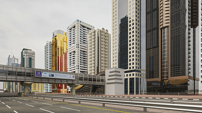 Dubai  Jumeirah Emirates Area 3D model 3