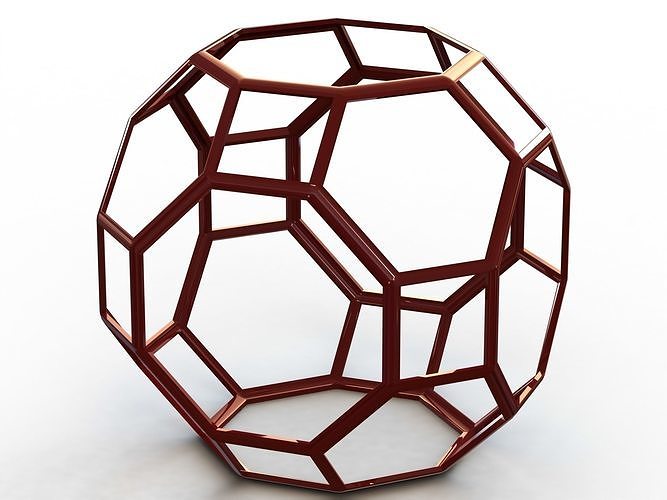 Wireframe Great Rhombicuboctahedron 3D print model