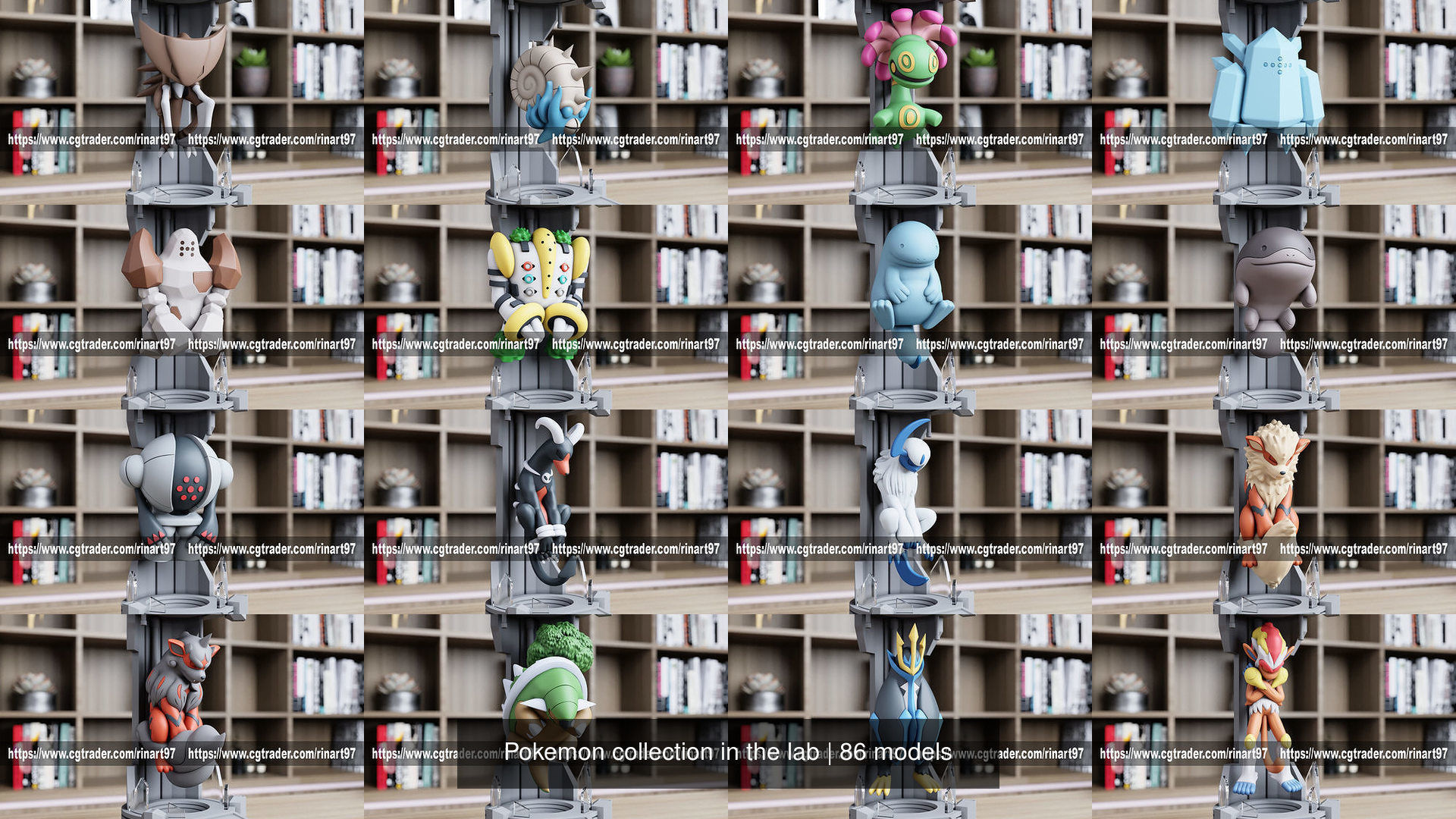 Pokemon collection in the lab _43