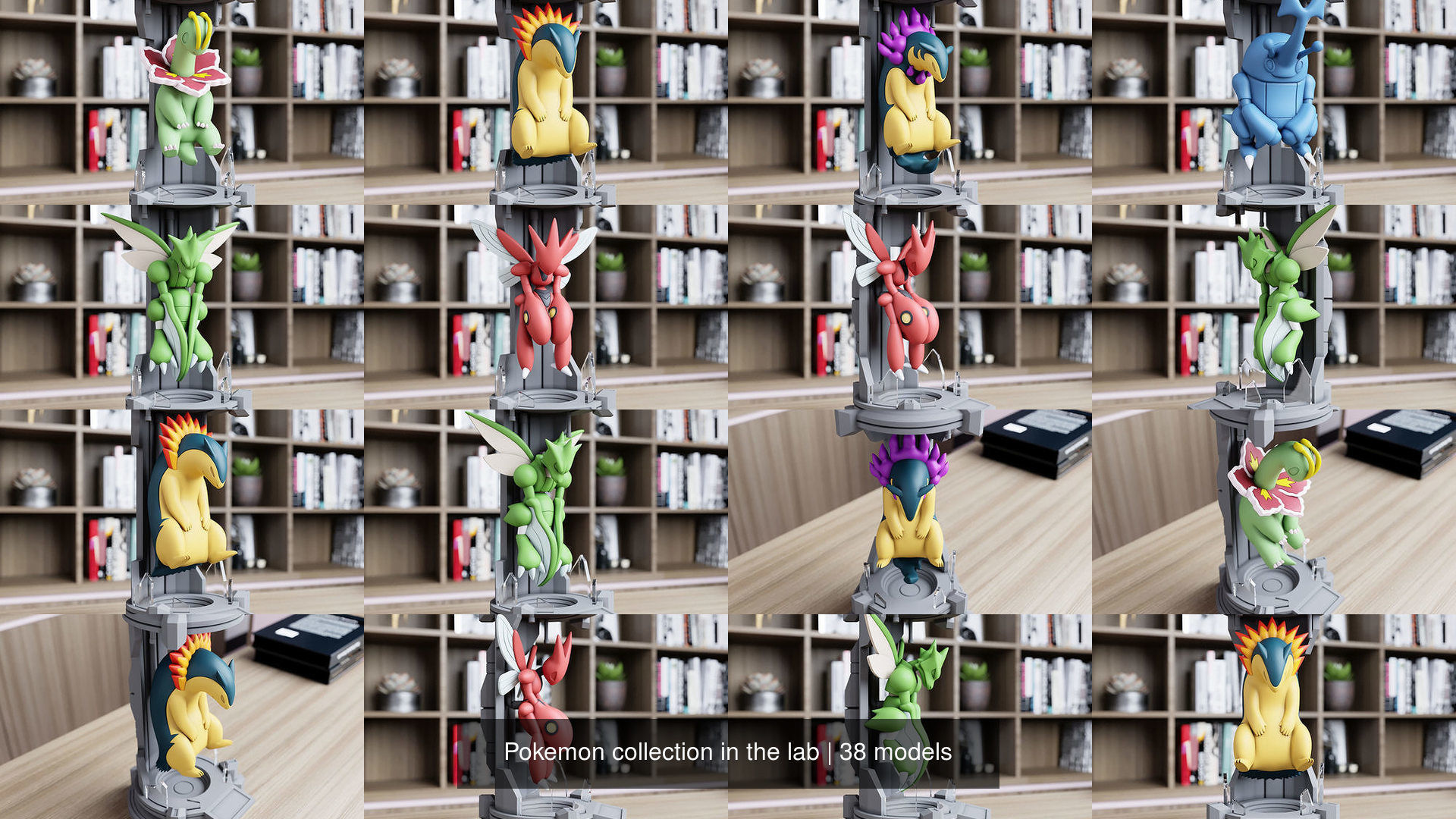 Pokemon collection in the lab _95