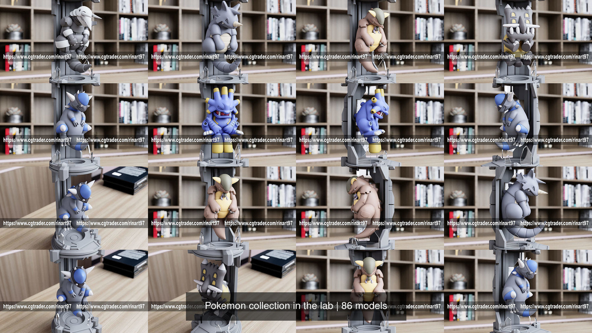 Pokemon collection in the lab _46