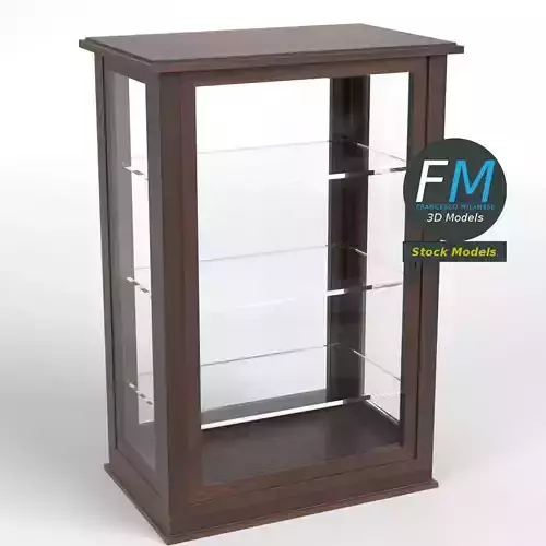 Wooden display cabinet