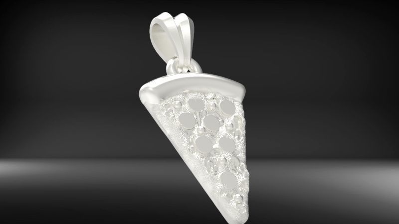 Pizza Slice Pendant Charm Necklace Jewelry 3D print model_19
