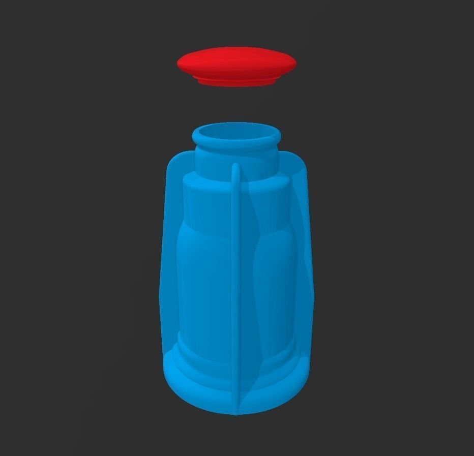 Storage Tube Lantern Container Free 3D print model_1
