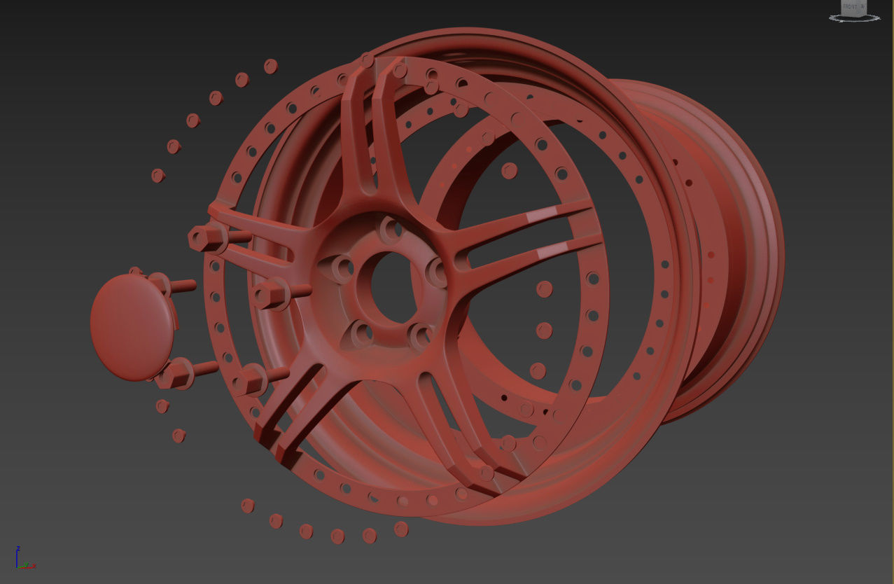 SSR Professor SPX Custom Wheels 3D model_56