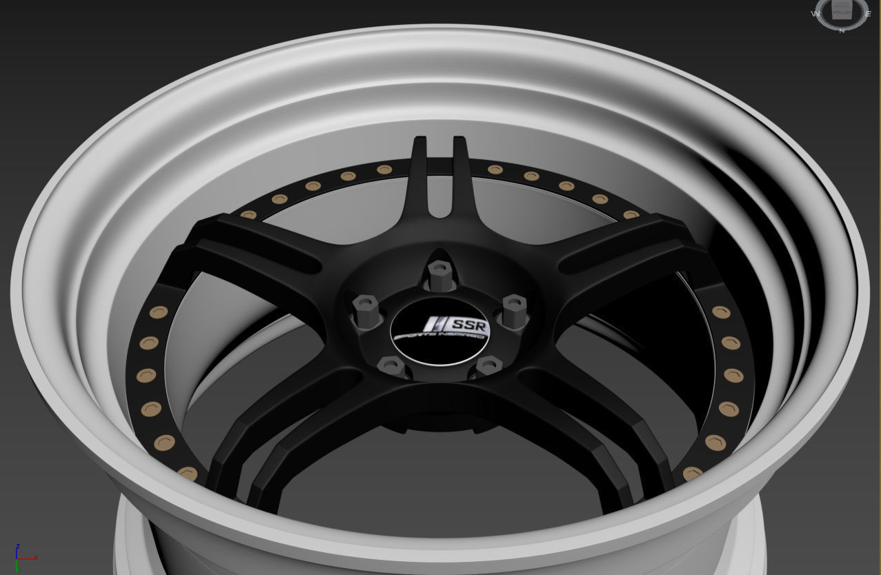 SSR Professor SPX Custom Wheels 3D model_33