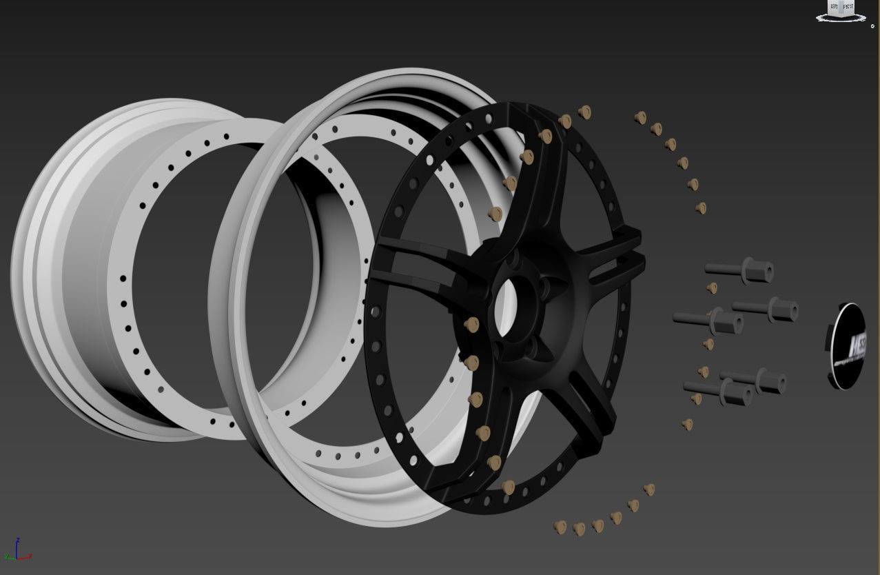 SSR Professor SPX Custom Wheels 3D model_49