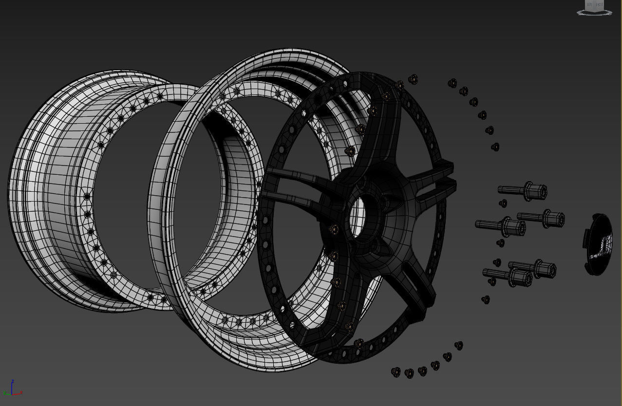 SSR Professor SPX Custom Wheels 3D model_50
