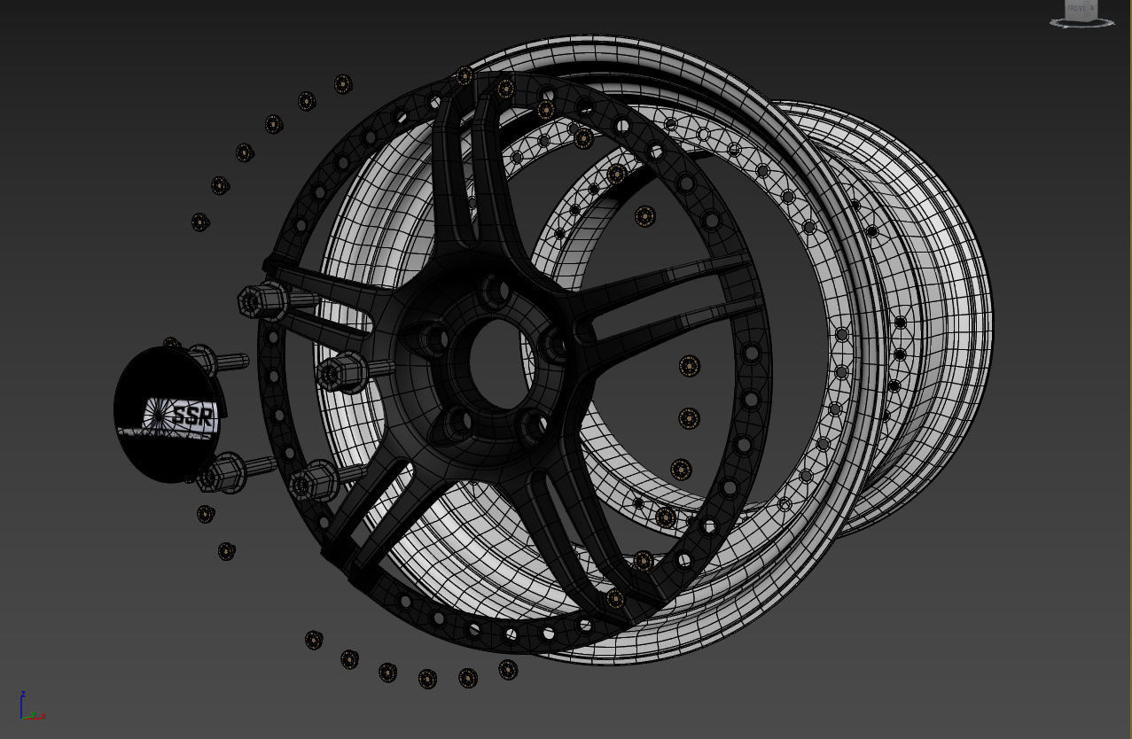 SSR Professor SPX Custom Wheels 3D model_54