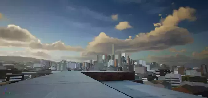 City Unreal Engine 3D model