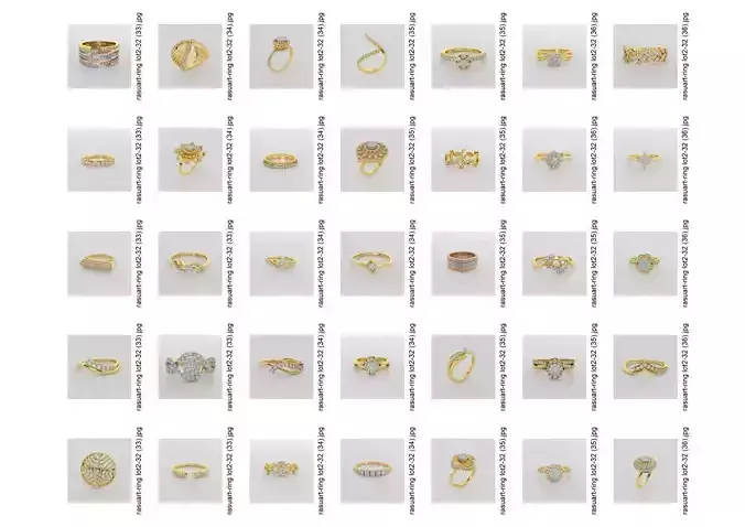Women Rings latest design 400 model for 3d print 