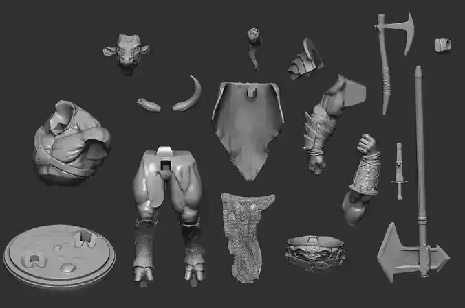 Seven Blades Project - Muzzy The Minotaur 3D