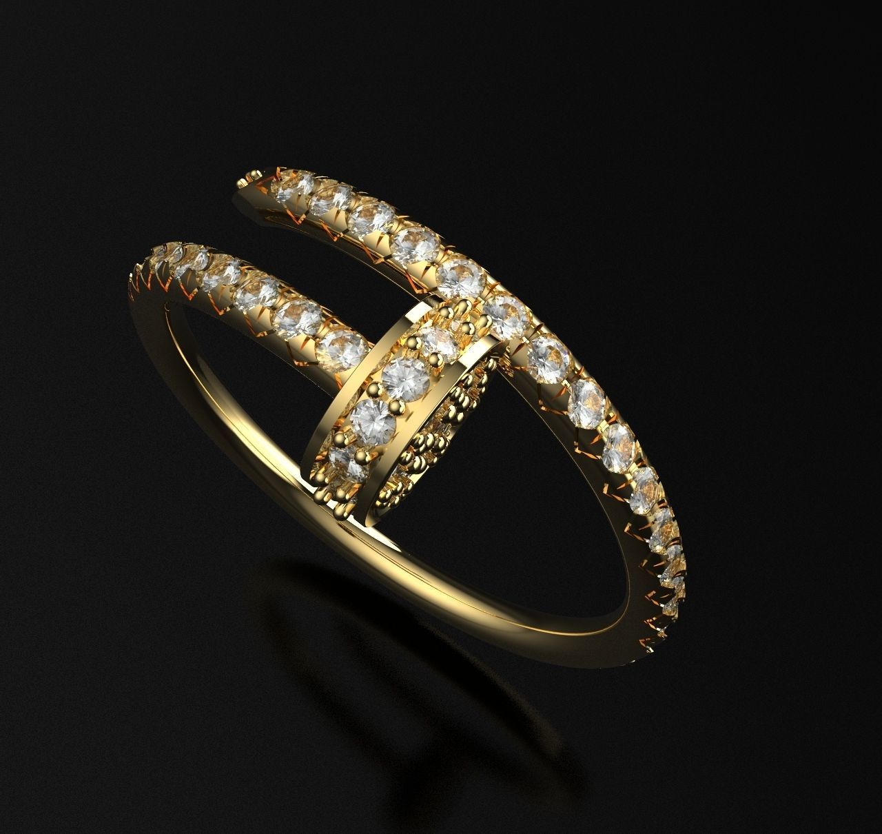 Ring JUSTE 3D print model_13