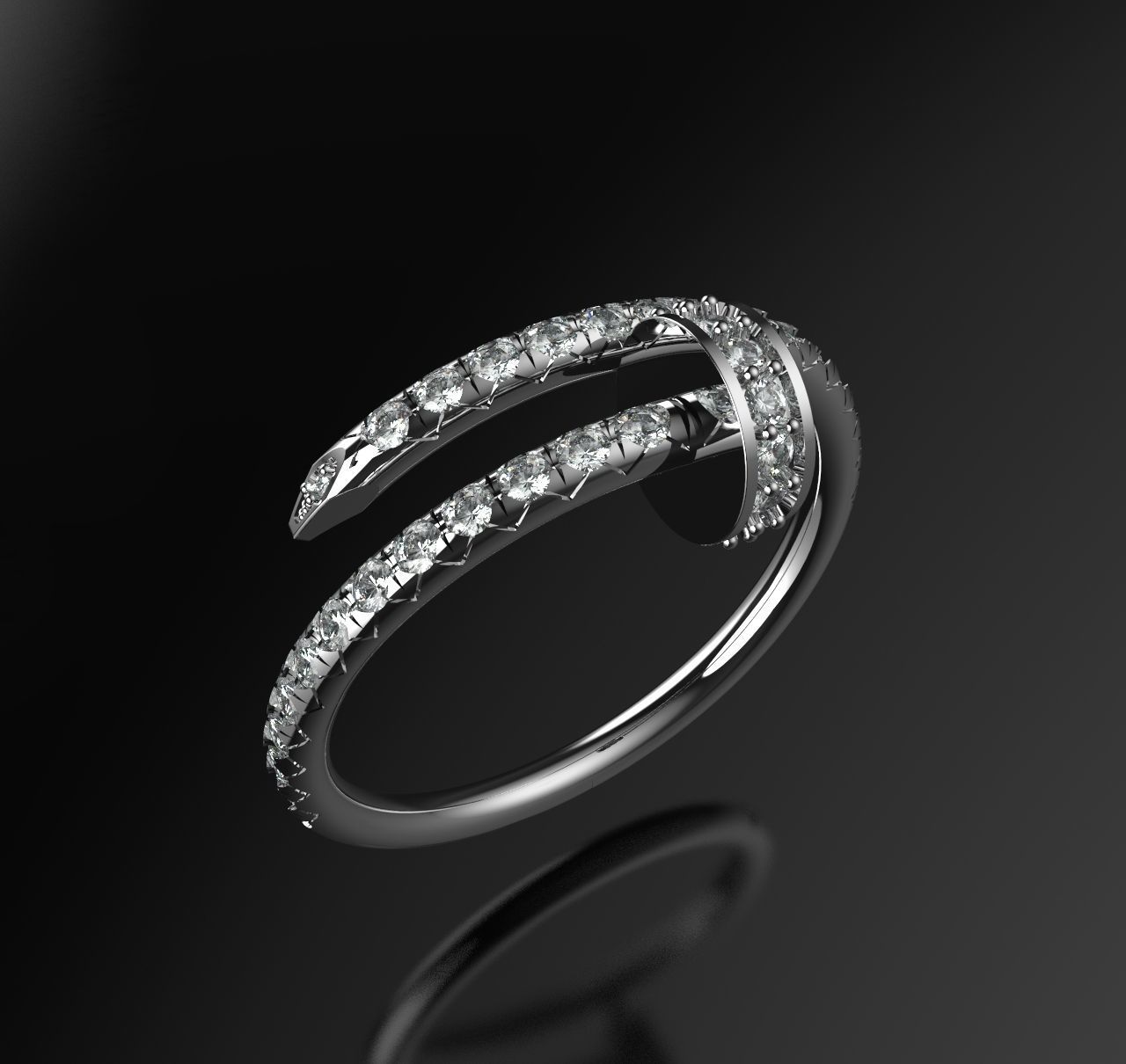 Ring JUSTE 3D print model_1