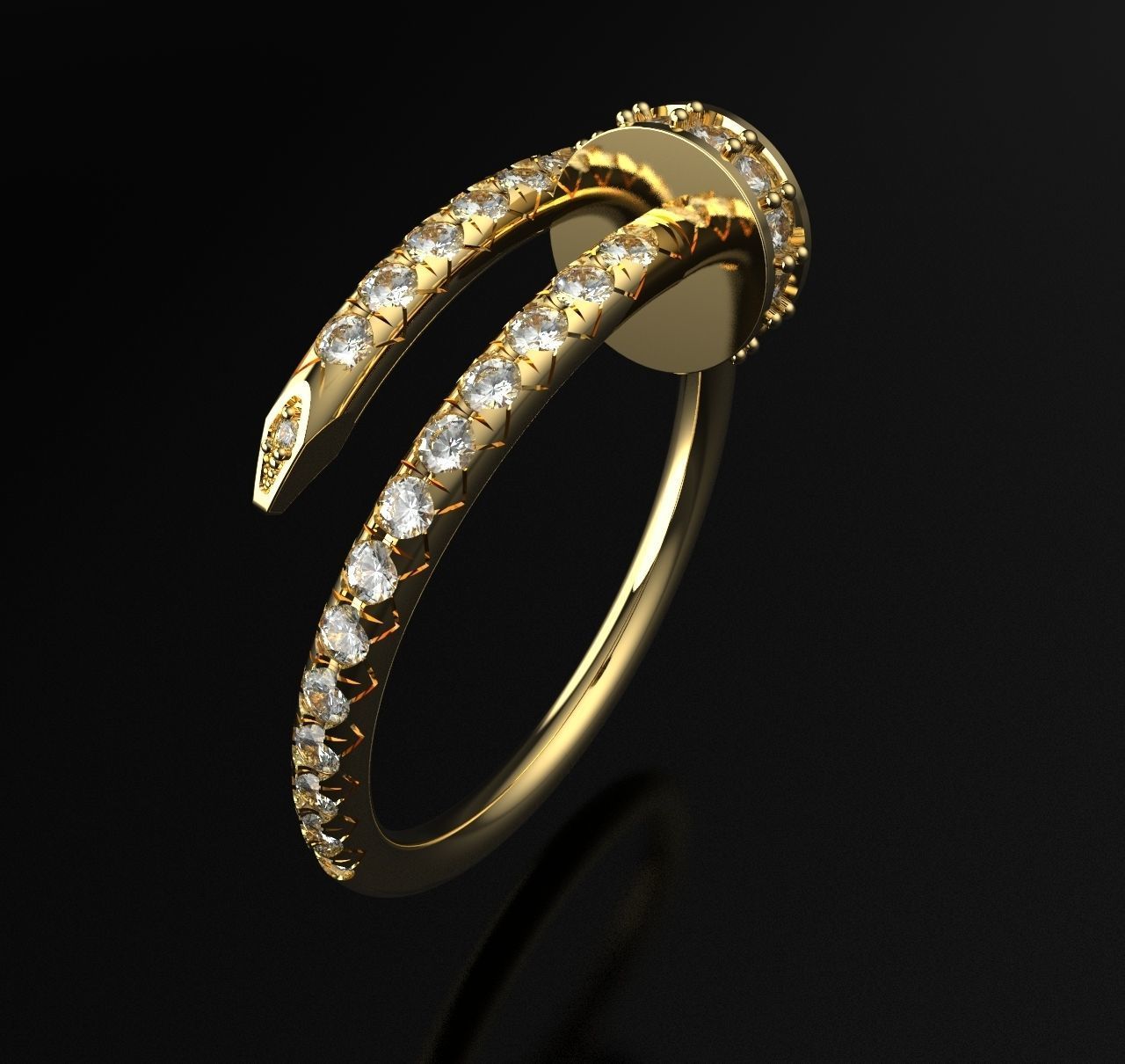 Ring JUSTE 3D print model_12