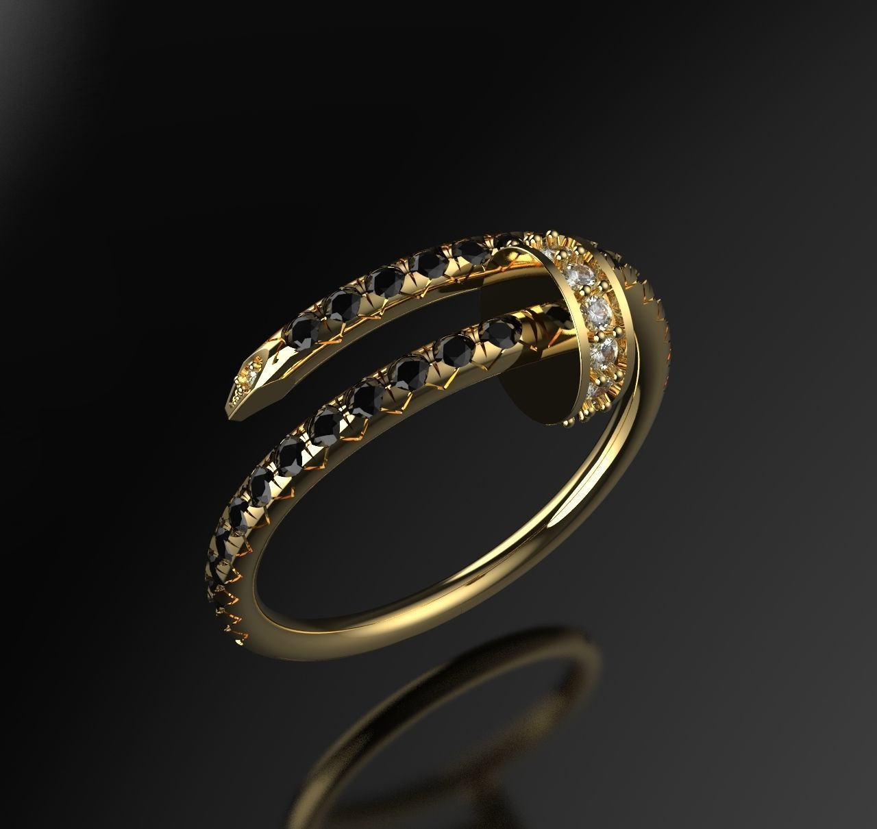 Ring JUSTE 3D print model_2