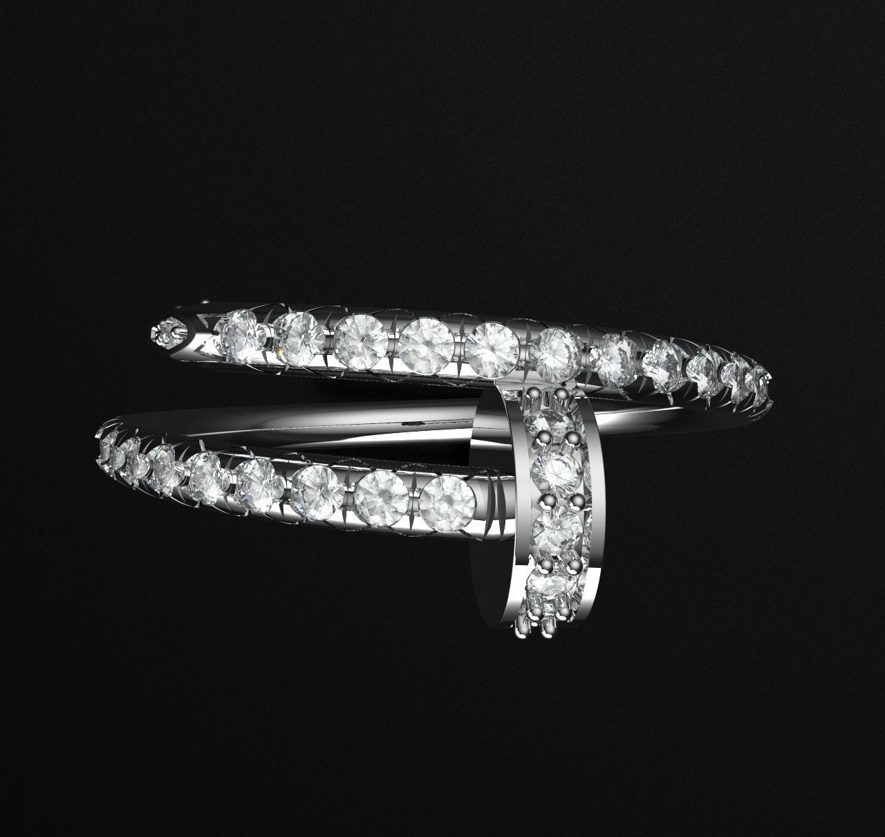 Ring JUSTE 3D print model_10