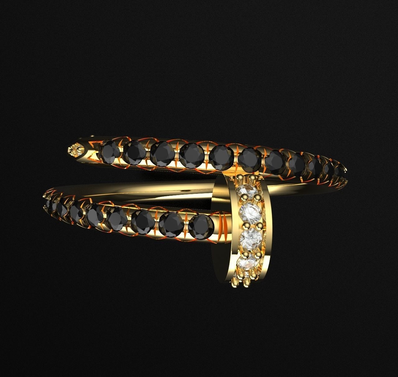 Ring JUSTE 3D print model_9