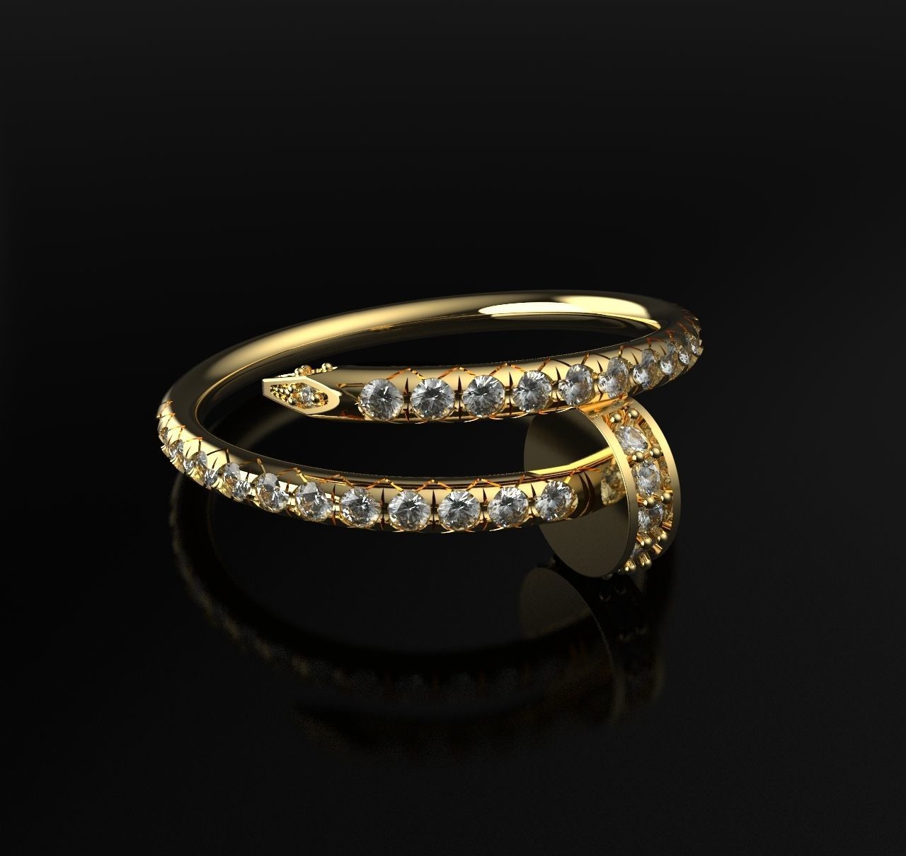 Ring JUSTE 3D print model_16