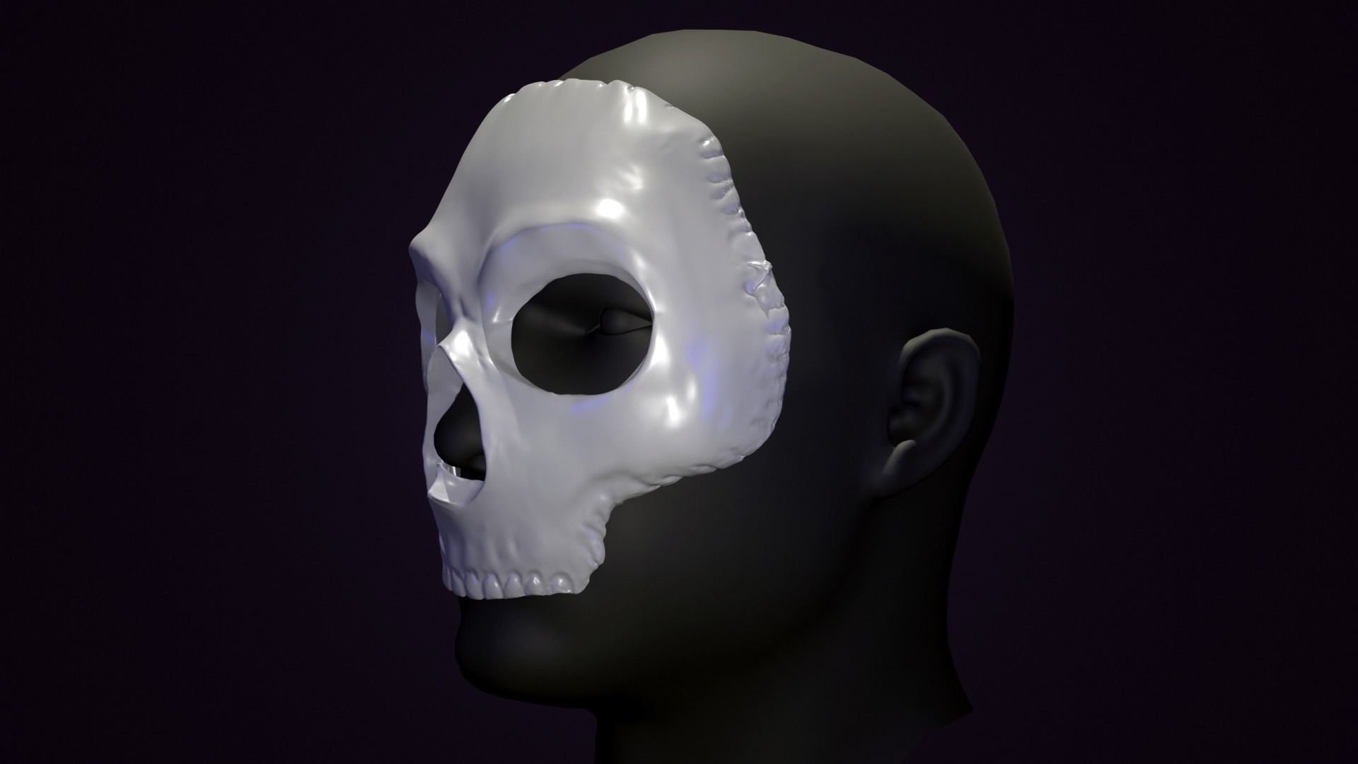 GHOST MASK CODMW2 SIMON RILEY 3D print model_5