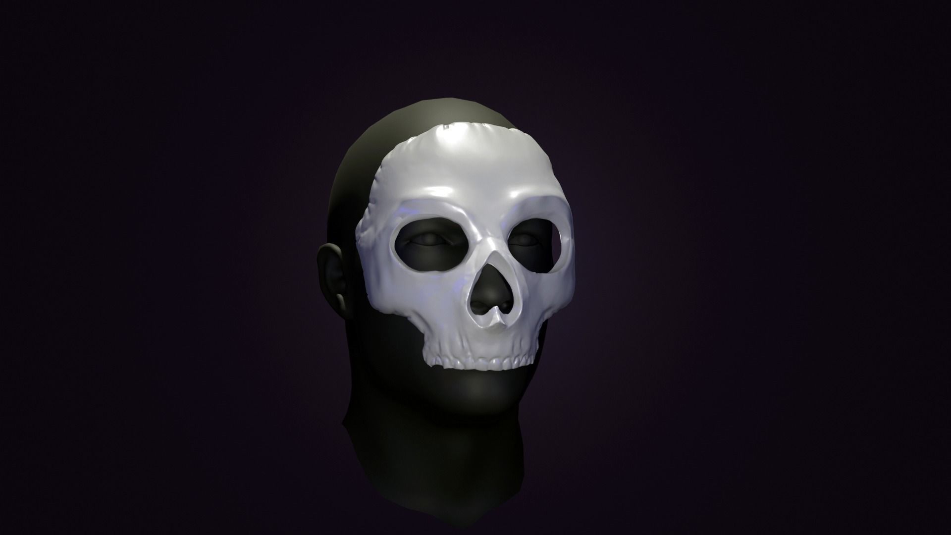 GHOST MASK CODMW2 SIMON RILEY 3D print model_2