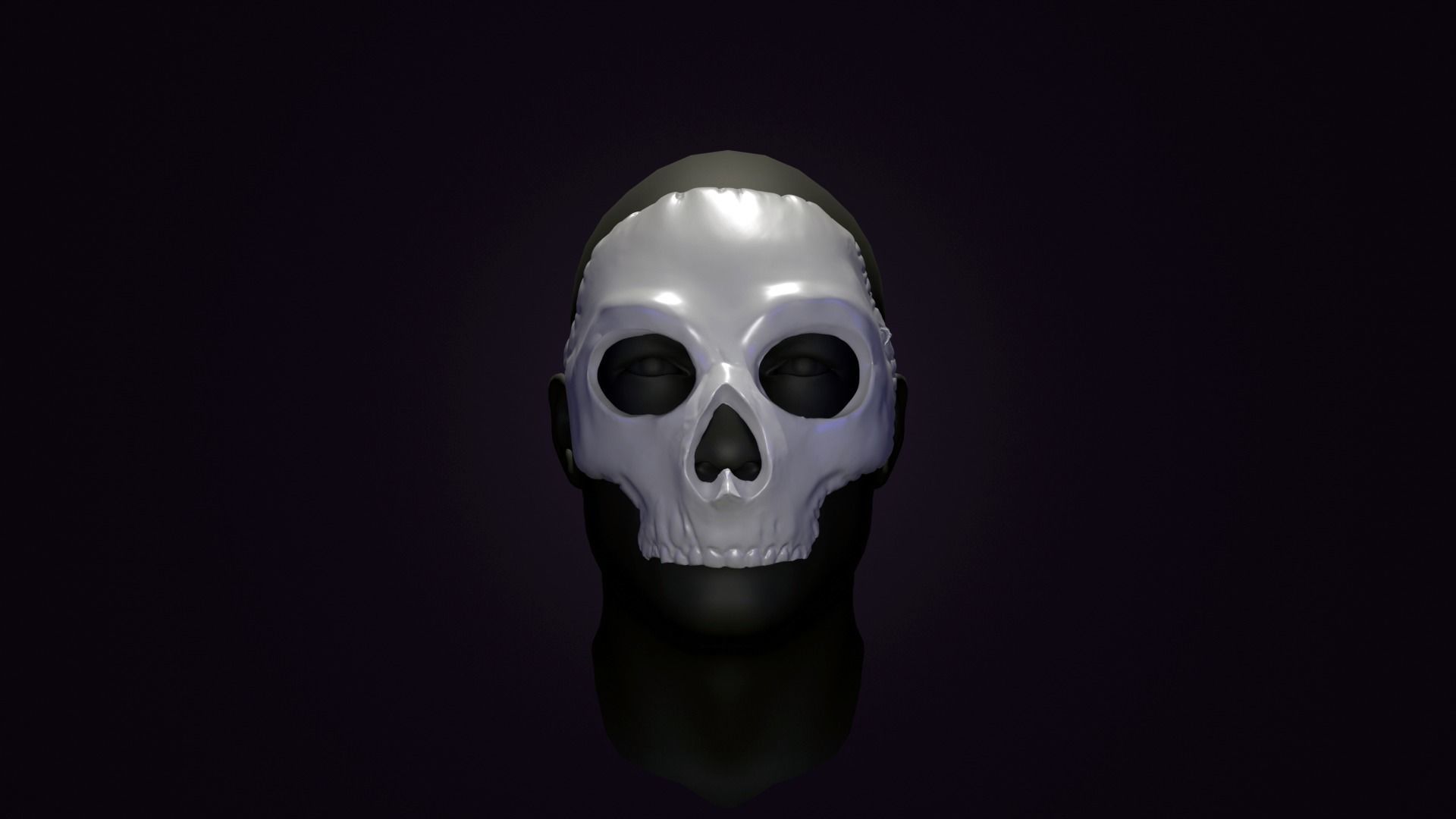 GHOST MASK CODMW2 SIMON RILEY 3D print model_1
