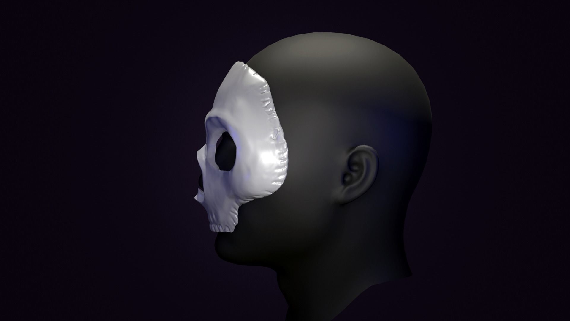 GHOST MASK CODMW2 SIMON RILEY 3D print model_3